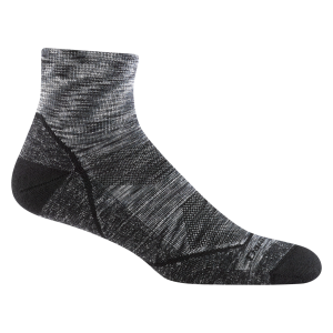 Darn Tough Men's Light Hiker Quarter Lightweight Cushioned Merino Wool Hiking Socks Space Gray Heather Trekking Backpacking Trail Socks